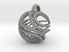 Swirl Earring and/or Pendant  3d printed 