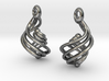 Convoluted Earrings 3d printed 