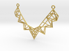 Trussed Necklace 3d printed 