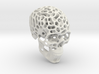 Human Skull - Reaction Diffusion Pendant 3d printed 