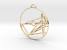 Astrology Pendant 3d printed Astrology Gold Pendant