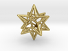 Stellated Dodecahedron Star Earring 3d printed 