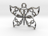 Butterfly pendant with Celtic flair in .925 3d printed 