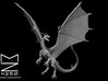 Adult Emerald Dragon Flying 3d printed 
