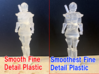 Ninja Ichiban- 2 clear versions 3d printed Smooth and Smoothest sample