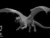 Young Sapphire Dragon Flying 3d printed 