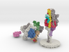 SARS-CoV2 Spike Glycoprotein ACE2 6VXX-6M17 MOA 3d printed 