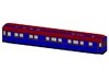 Swedish Royal railway wagon 3d printed CAD-model
