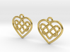 Heart in heart [earrings] 3d printed 
