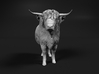 Highland Cattle 1:160 Standing Male 3d printed 