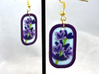 Lavender Earrings 3d printed 