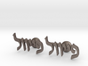 Hebrew Name Cufflinks - "Feivel" 3d printed 