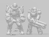T60 armor HO scale 20mm miniature model scifi hero 3d printed 