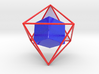 Colored dual Solids Octahedron-Cube 3d printed 