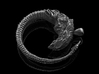 Alien Predalien Chestburster pendant-Black Steel 3d printed 