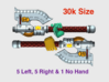 11x Kings Fist: Rafnyr Energy Axe (30k Size) 3d printed 