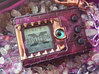 Digimon screen bezel with teeth 3d printed Rose Gold a little hevey