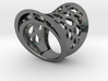 Floral metal Ring 3d printed 
