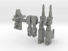Barrel and Grid RoGunners 3d printed Grey Parts