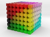 LAB Color Cube: 1 inch 3d printed 