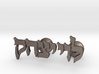 Hebrew Name Cufflinks - "Levi Yitzchak" 3d printed 