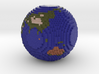 Minecraft Planet Earth 3d printed 