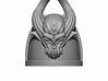 10x Gen:4 - Demon Skull Shoulder Pad - Plain 3d printed Gen:4 - Demon Skull Shoulder Pad - Plain Front
