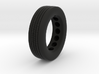 1/16  scale low profile drive tire 3d printed 