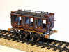 1832 Camden & Amboy Passenger Coach (24.7mm axles) 3d printed processed versatile plastic print, completed and painted