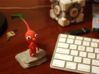Red Pikmin Standing (Color) 3d printed Supports have been added since this photo was taken.