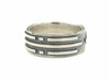 Atlantis Ring - Solid 3d printed Atlantis Ring - Solid - Blackened Silver/Antique Silver
