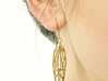 Mary Magdalene Earrings 3d printed Mary Magdalene Earrings - Gold Plated Brass