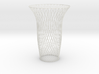 Vase double swirl 3d printed 