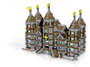 Minecraft Huge Castle Build 3d printed 