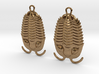 Trilobites Earrings 3d printed 