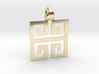 Greek square [pendant] 3d printed 