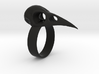 Realistic Raven Skull Ring - Size 11 3d printed 