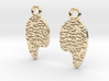 Hammered style earrings 3d printed 