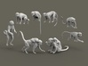 Squirrel Monkey set 1:72 eight different pieces 3d printed 