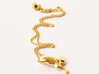 Xenopus Frog Pendant - Science Jewelry 3d printed Xenopus Frog Pendant in 14K gold plated brass
