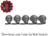 28mm Heroic scale traitor guard, historic gasmasks 3d printed 