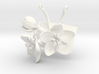 Pendant with three large flowers of the Apple 3d printed 