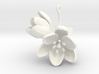 Pendant with two large flowers of the Tulip III 3d printed 