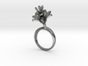 Ring with one small flower of the Pomegranate 3d printed 