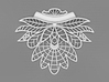 Floral Mandala Pendant 3d printed 