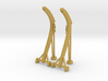 1/87 USN Davits for Motor Whaleboat Set 3d printed 