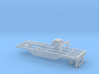 1/87th 20 Foot Outside Frame Flatbed Pup trailer 3d printed 