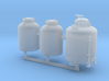 1/64th Paint Striping Tanks, 1 large, 2 small 3d printed 