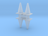 Traffic Cones (x4) 1/35 3d printed 
