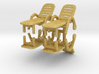 Deck Chair (x4) 1/87 3d printed 